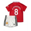 Manchester United Bruno Fernandes #8 Hjemmedraktsett Barn 2022-23 Kortermet (+ korte bukser)